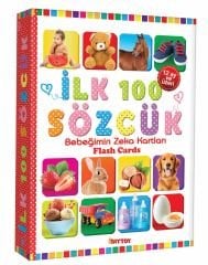 DİYTOY İlk 100 Sözcük Zeka Kartları – Bebekler İçin Eğitici Flash Kartlar | 12 Ay+ Konuşma ve Zeka Gelişimi | İngilizce Destekli